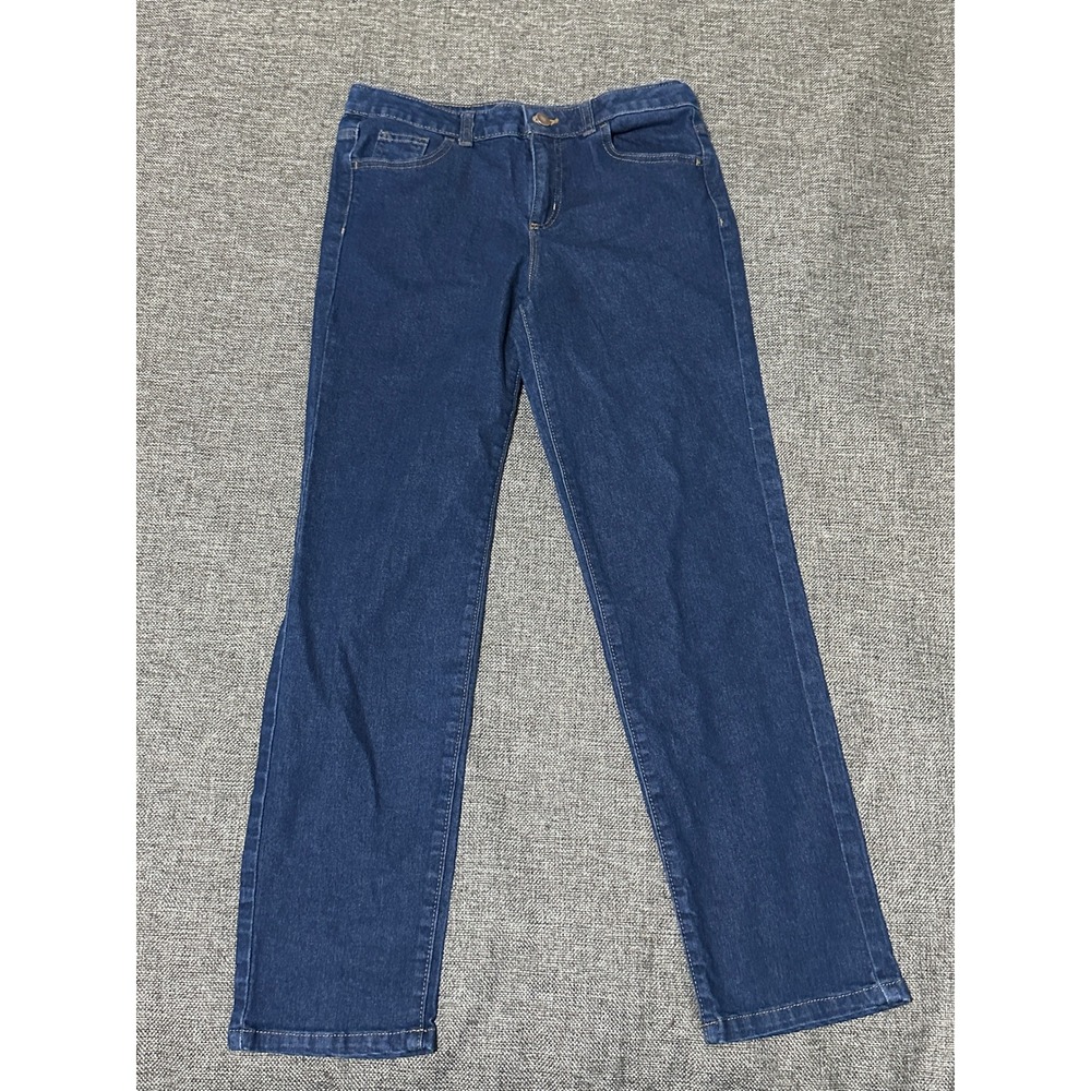 Wonder Nation Girls 14 Straight Jeans Blue Denim Stretch